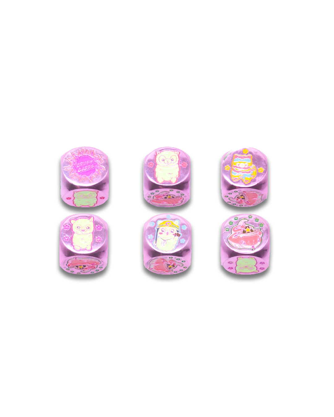 'Paca Pals' - Exclusive Crush Cards Metal Dice Set - Starlight Grotto