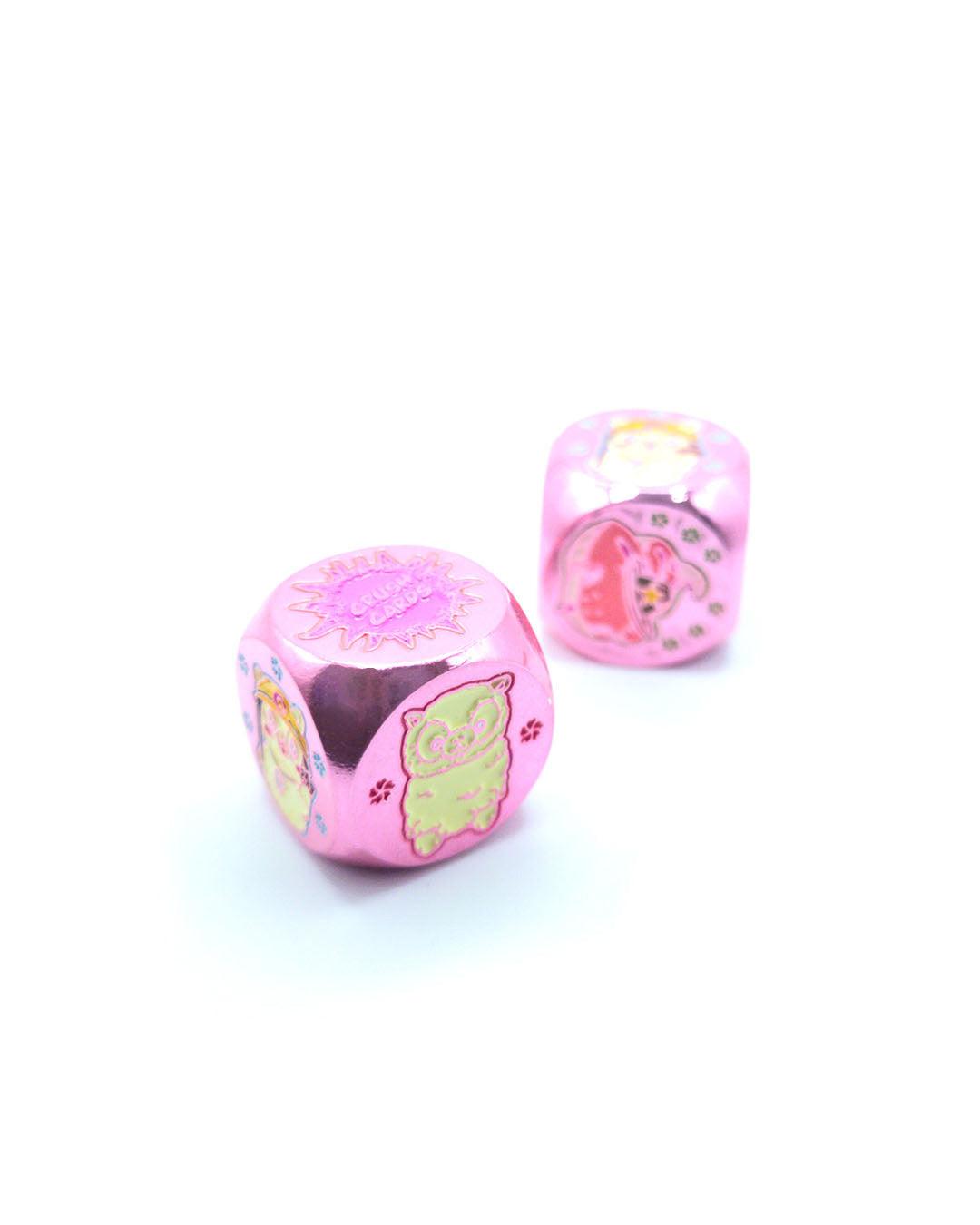 Set of 2 'Paca Pals' - Exclusive Crush Cards Metal Dice Set - Starlight Grotto