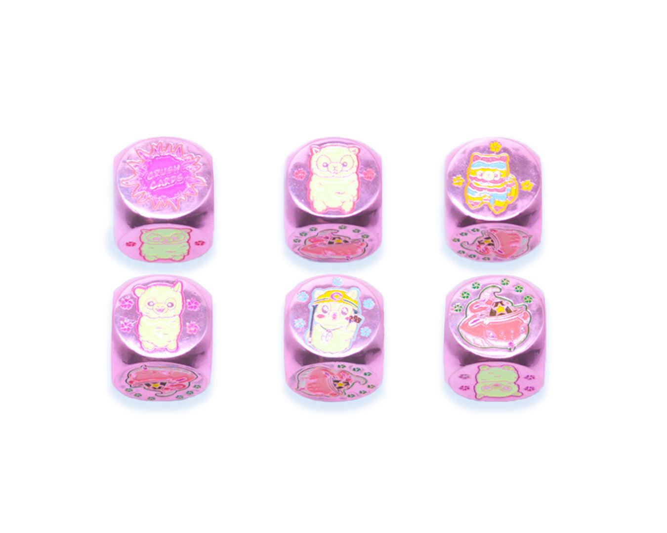 'Paca Pals' - Exclusive Crush Cards Metal Dice Set - Starlight Grotto