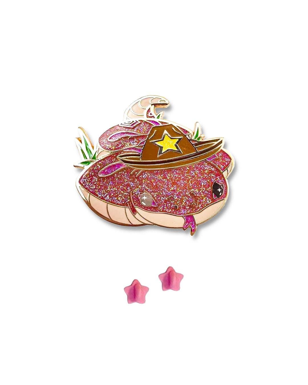 'Paca Pal - Hebi' - Exclusive Crush Cards Hard Enamel Pin - Starlight Grotto